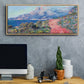 The Red Road Near Menton, 1884 - Floater Framed Canvas Print
