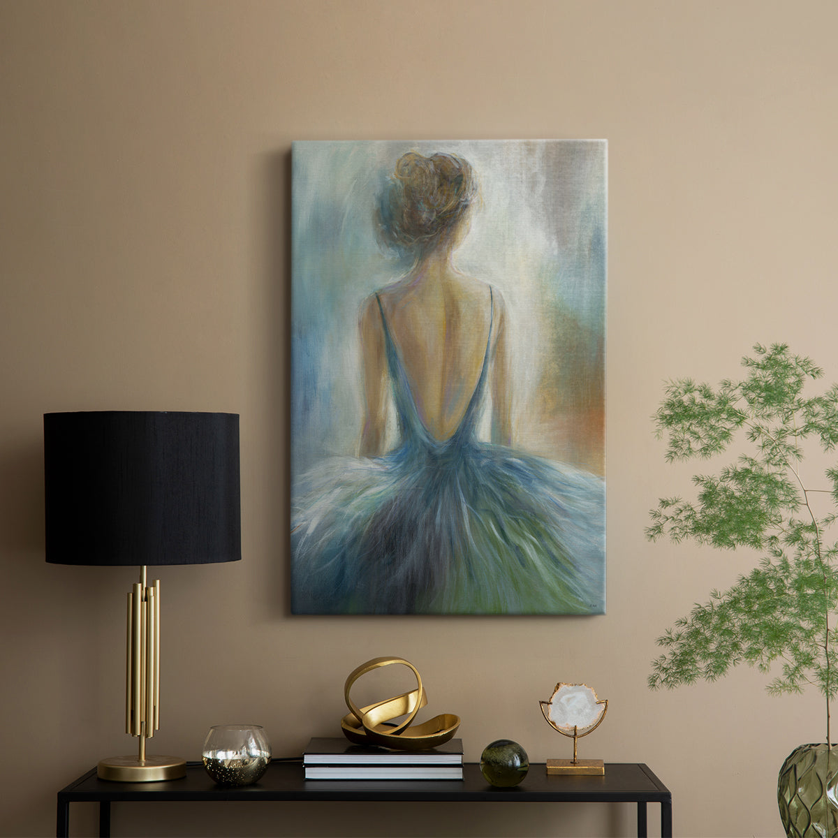 Lady in Blue - Canvas Art Print