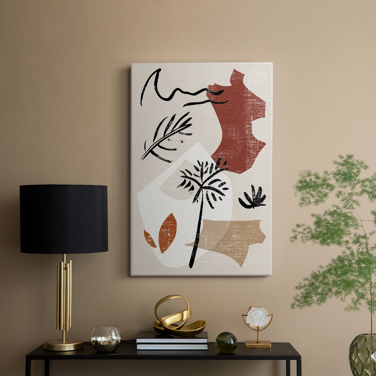 Soft Palms V - Canvas Art Print