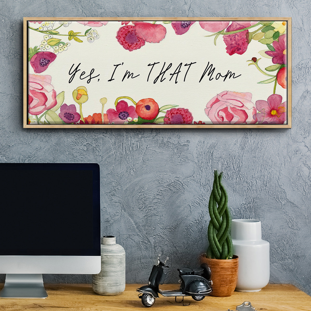 You Da Mom Collection D - Floater Framed Canvas Print