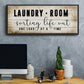 Laundry Room - Floater Framed Canvas Print