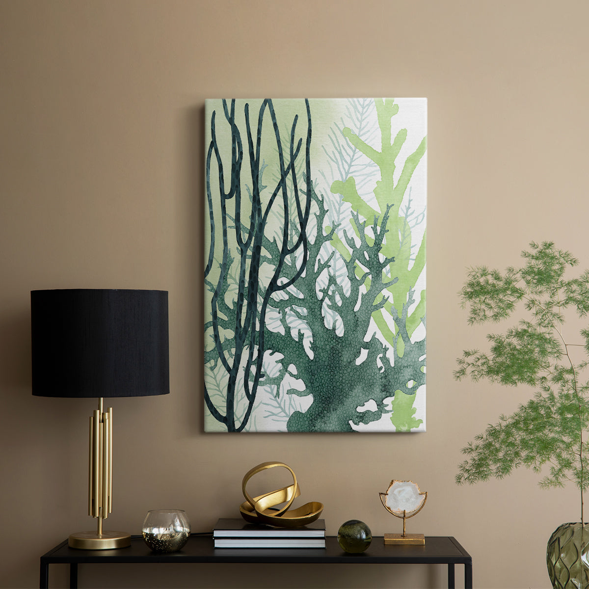 Textured Coral II - Canvas Art Print