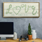 Shiplap Vines Love - Floater Framed Canvas Print