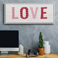Patterned Love - Floater Framed Canvas Print