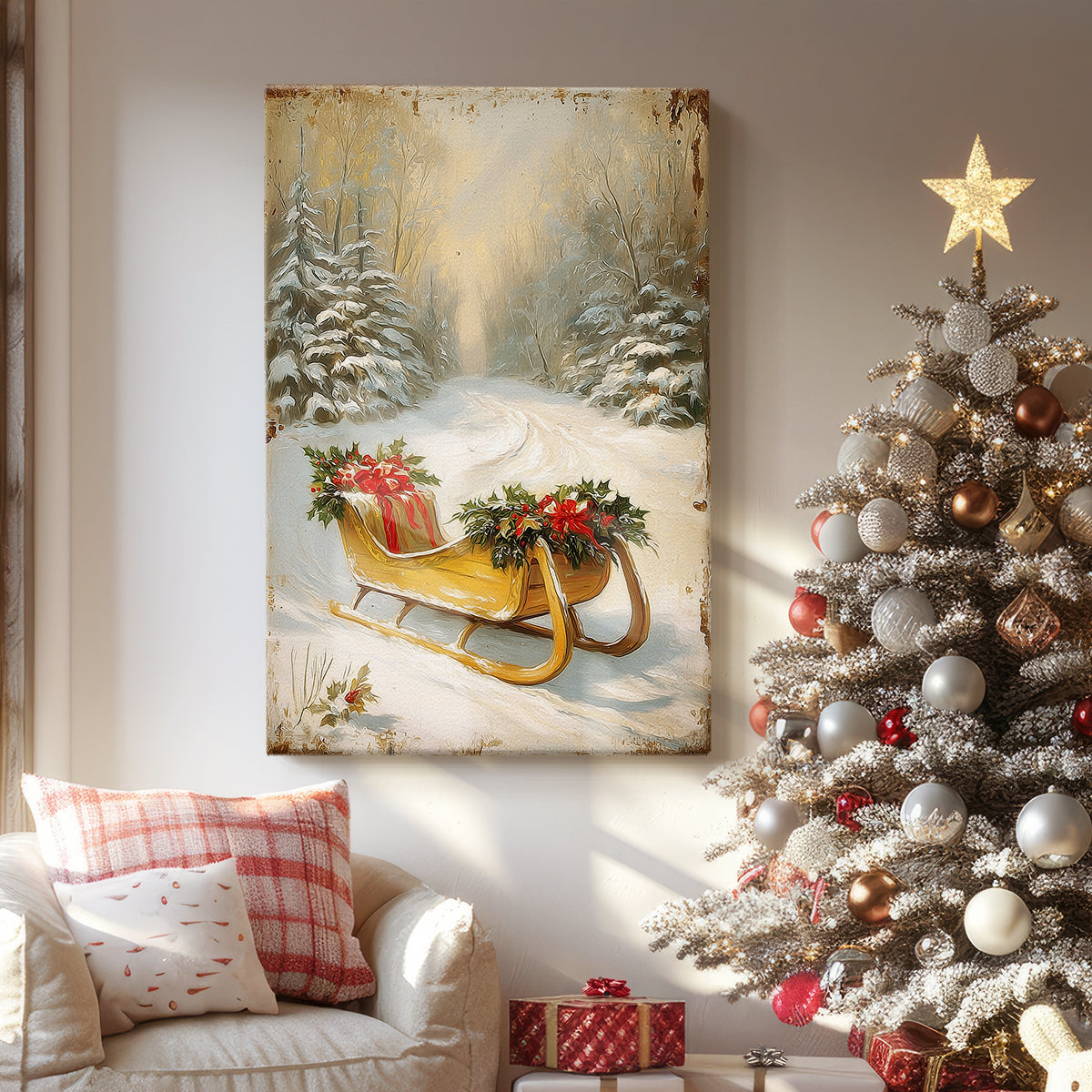 Gilded Night at Midnight - Canvas Art Print