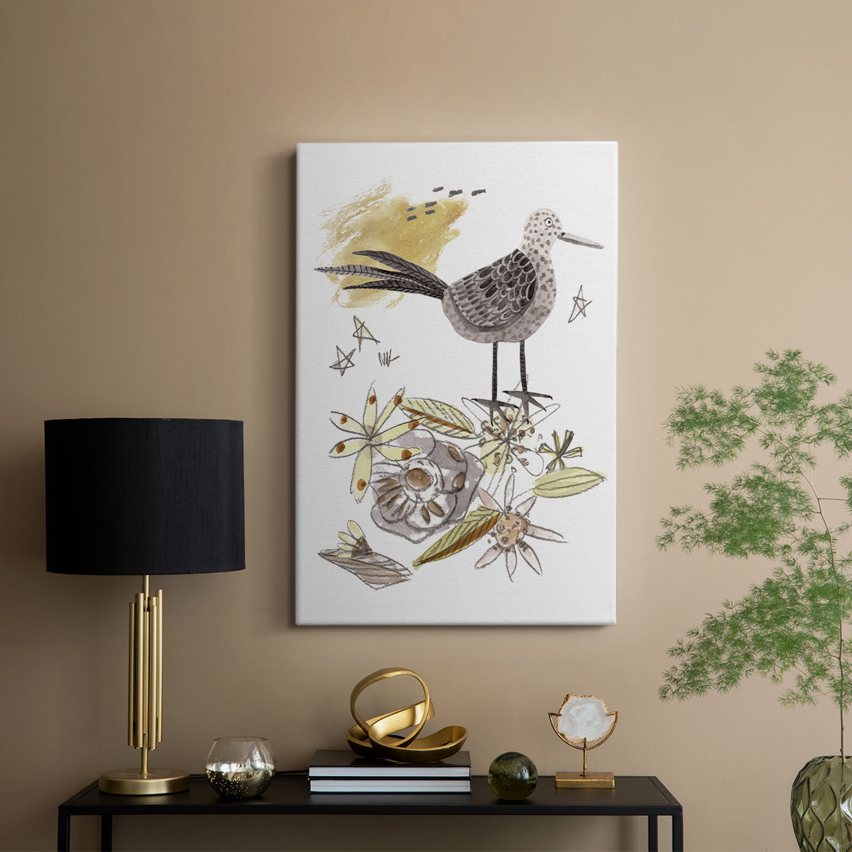 Glowing Garden at Dusk II - Canvas Art Print