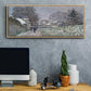 Snow at Argenteuil, 1874 - Floater Framed Canvas Print