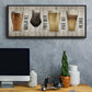 Beer Chart I - Floater Framed Canvas Print