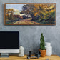 The Road to the Farm of Saint - Floater Framed Canvas Print