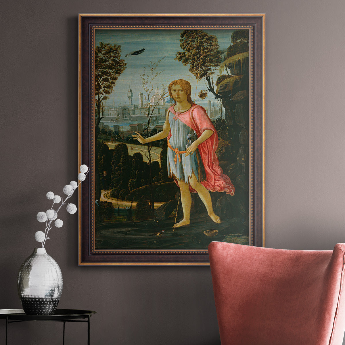 Saint John the Baptist - Ornate Framed Canvas Print