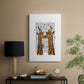Kissing Giraffes with Birds - Canvas Art Print