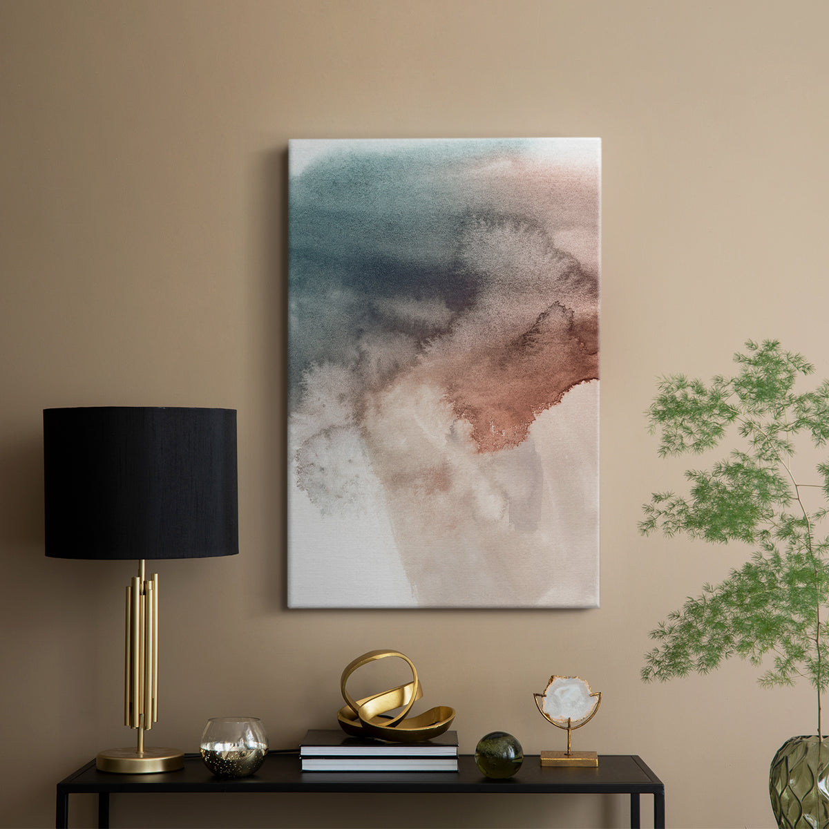 Red Ochre Abstract III - Canvas Art Print