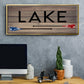 Lake Paddles - Floater Framed Canvas Print