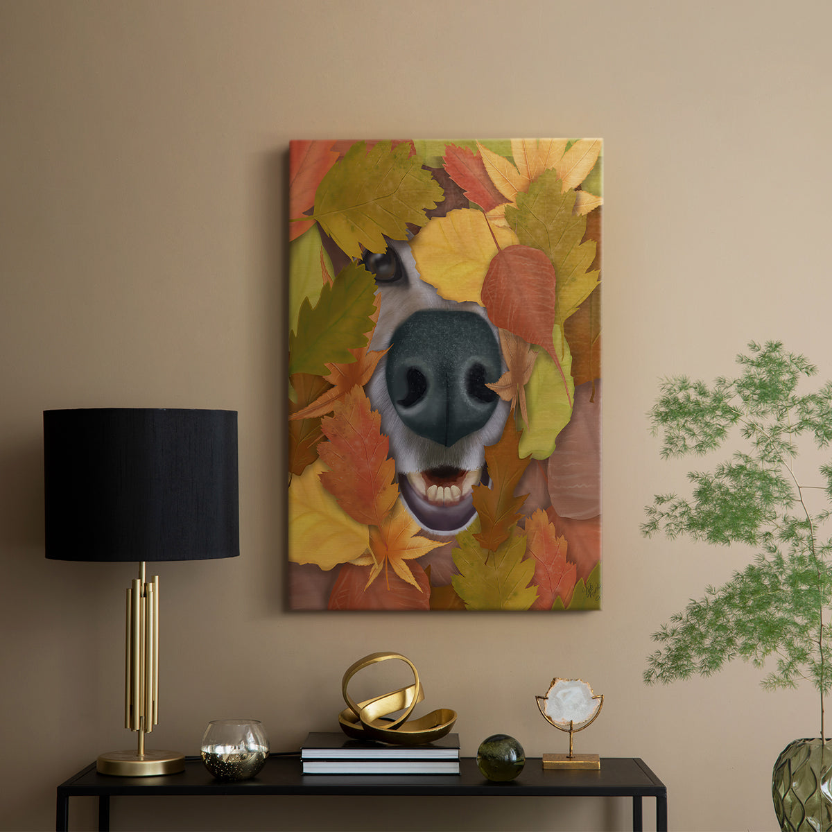 Sniffing Out Autumn - Canvas Art Print