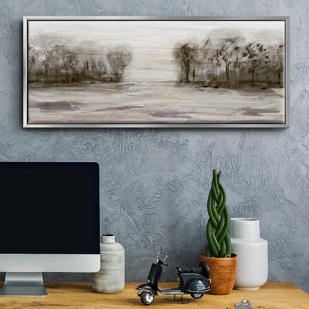 Near Graham Mountain - Floater Framed Canvas Print