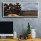 The Road and the House - Floater Framed Canvas Print