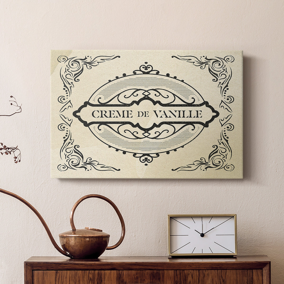 Antique French Label II - Canvas Art Print