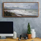 The Beach at Saint Adresse, 1876 - Floater Framed Canvas Print