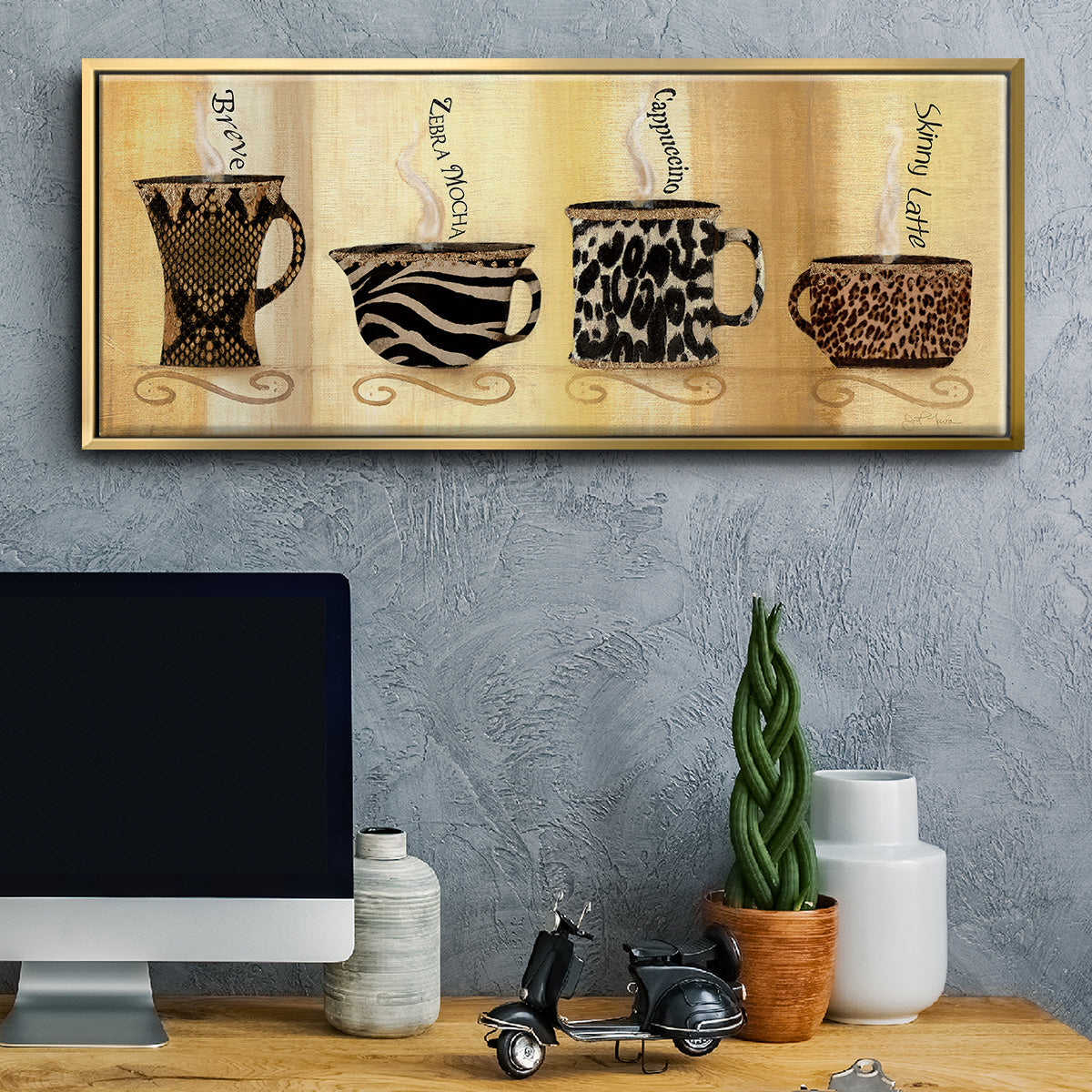 Café Exotica II - Floater Framed Canvas Print