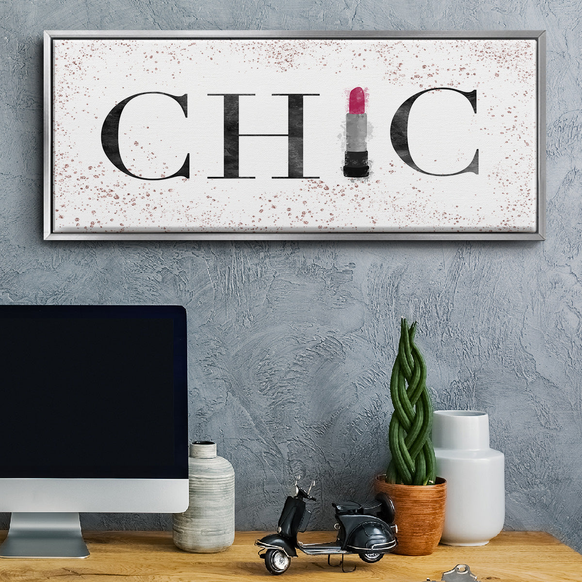 Chic - Floater Framed Canvas Print