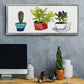 Vibing Succulents II - Floater Framed Canvas Print