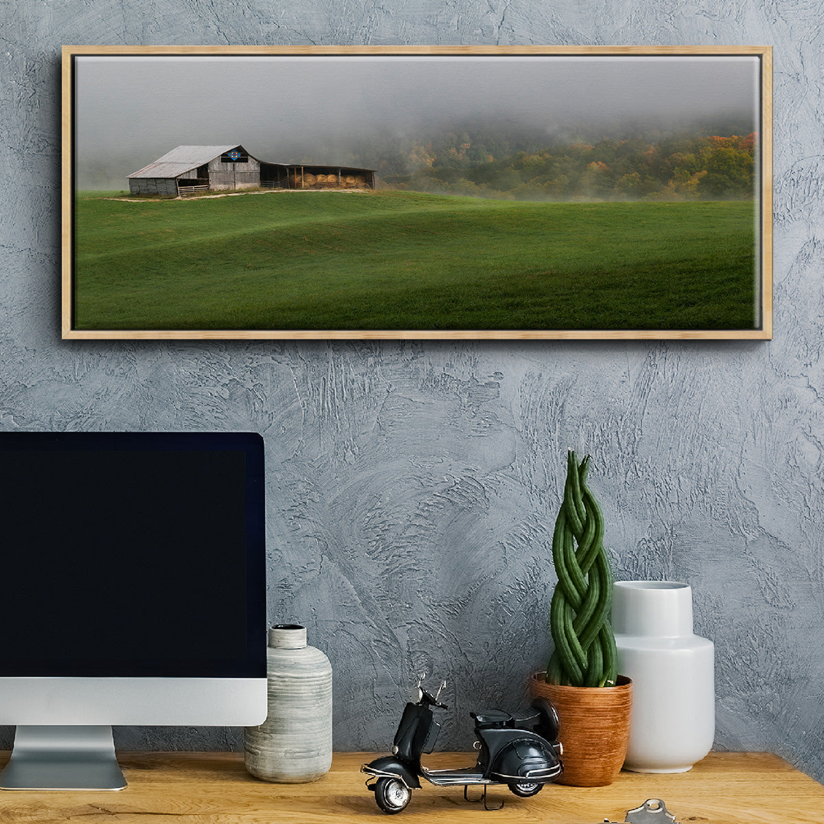 Mountain Air - Floater Framed Canvas Print
