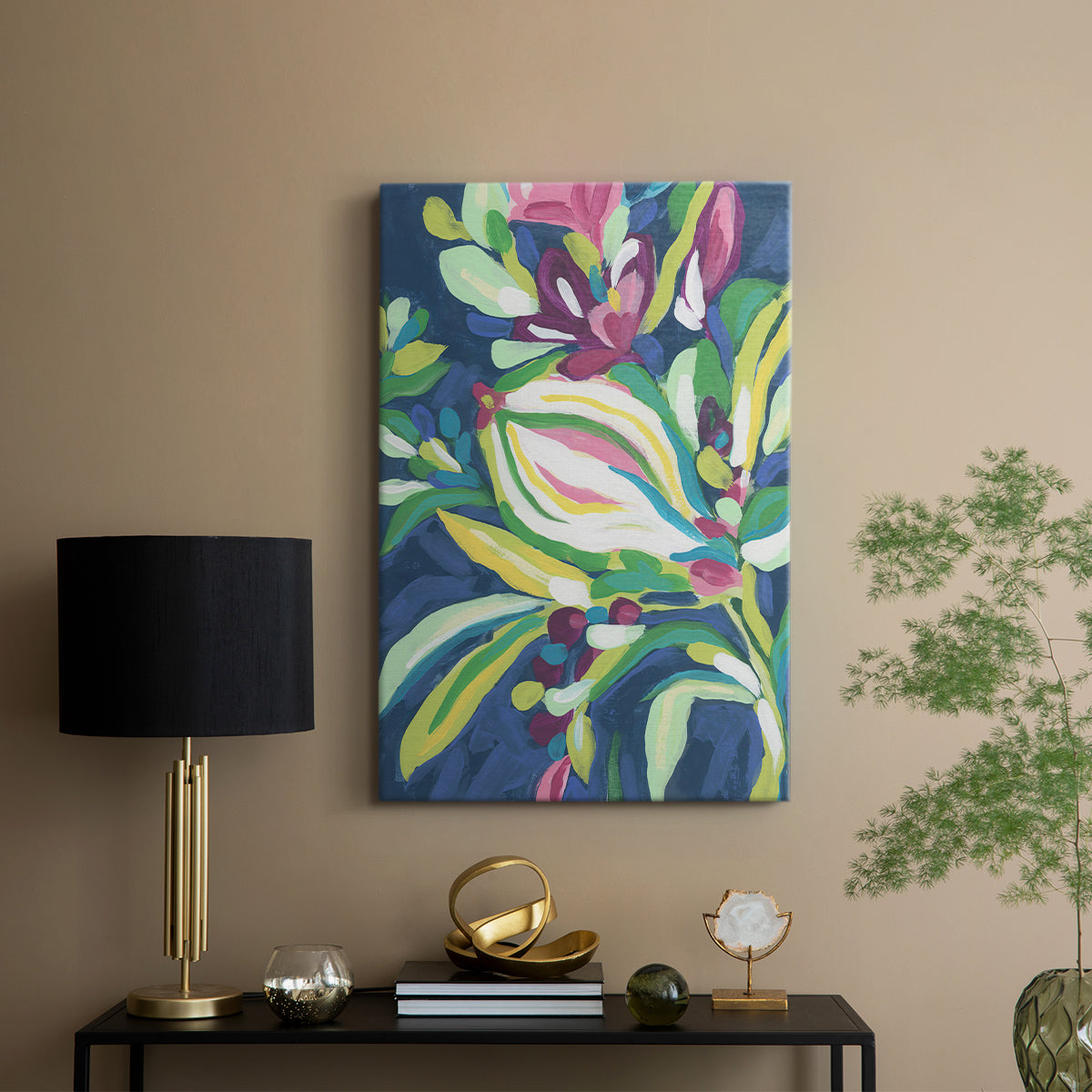 Blue Tropics II - Canvas Art Print