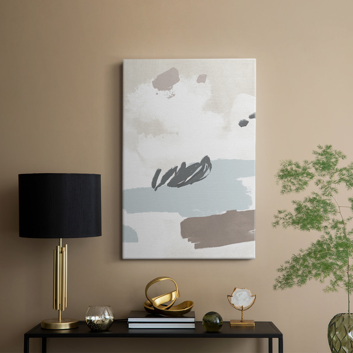 Neutral Wash II - Canvas Art Print