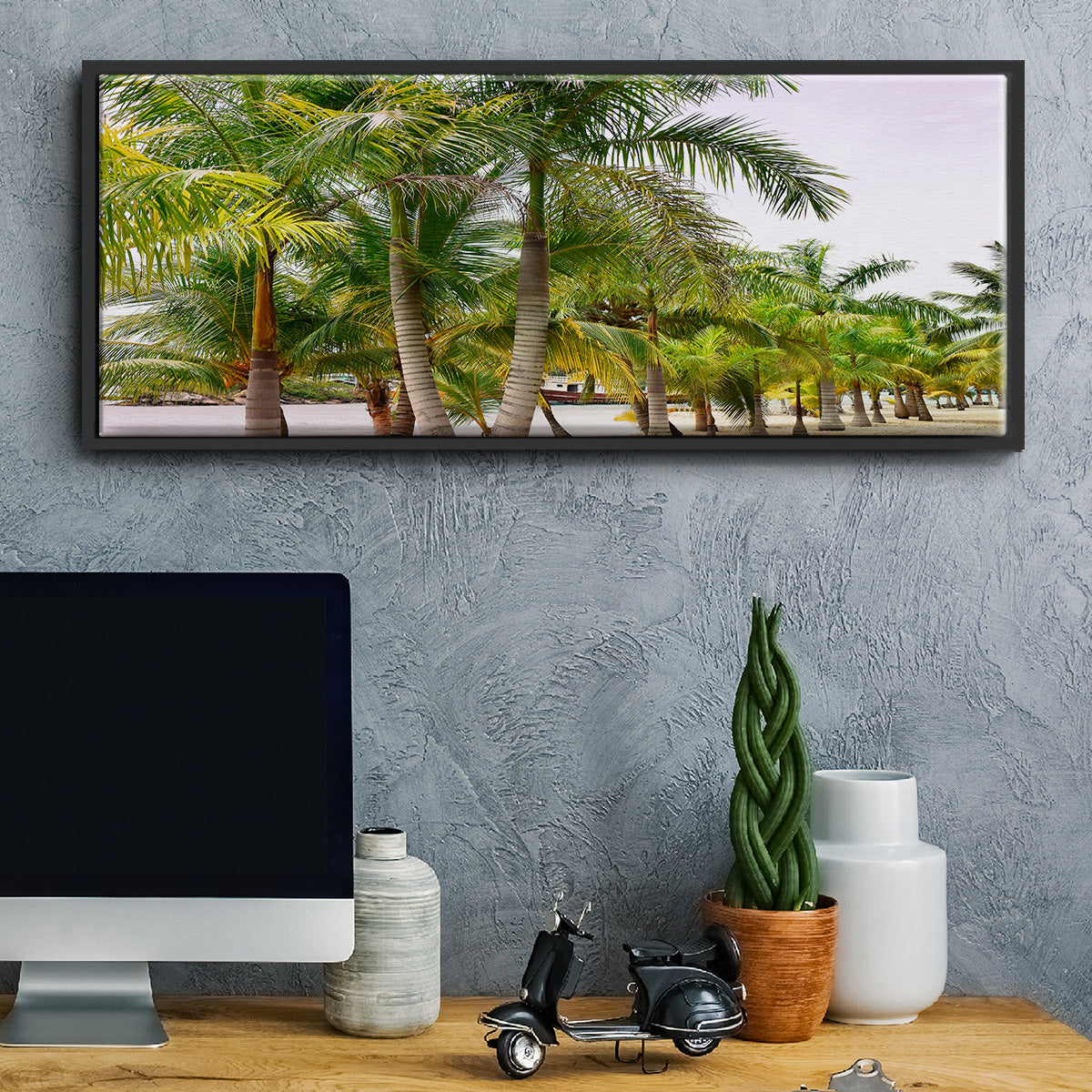 Summer Day - Floater Framed Canvas Print