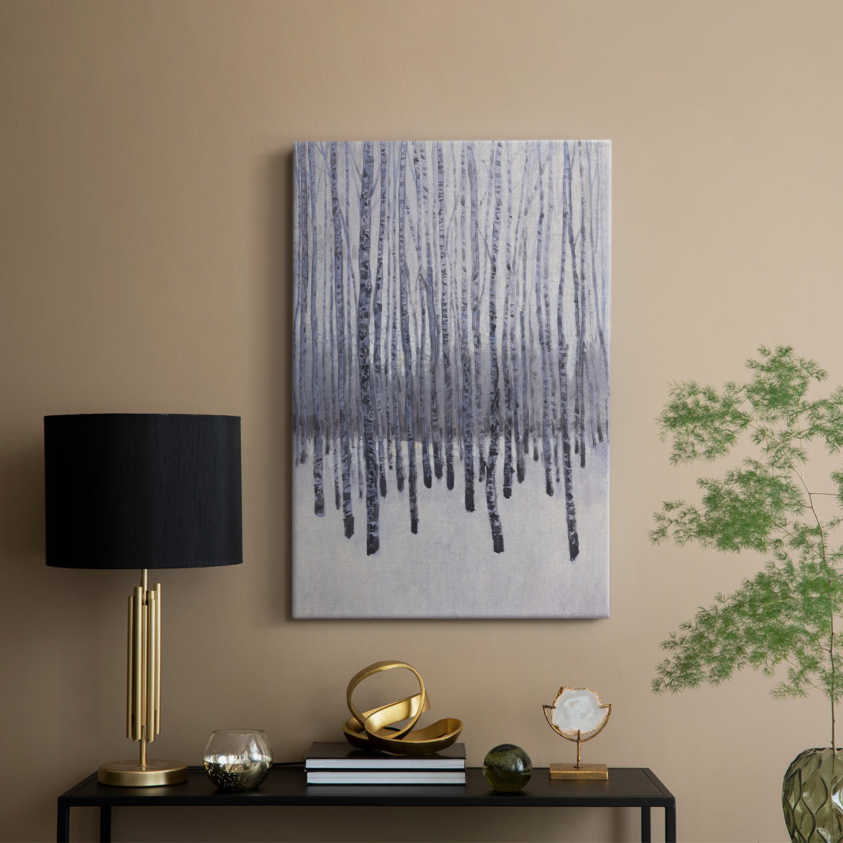 Bare Trees in Winter II - Canvas Art Print