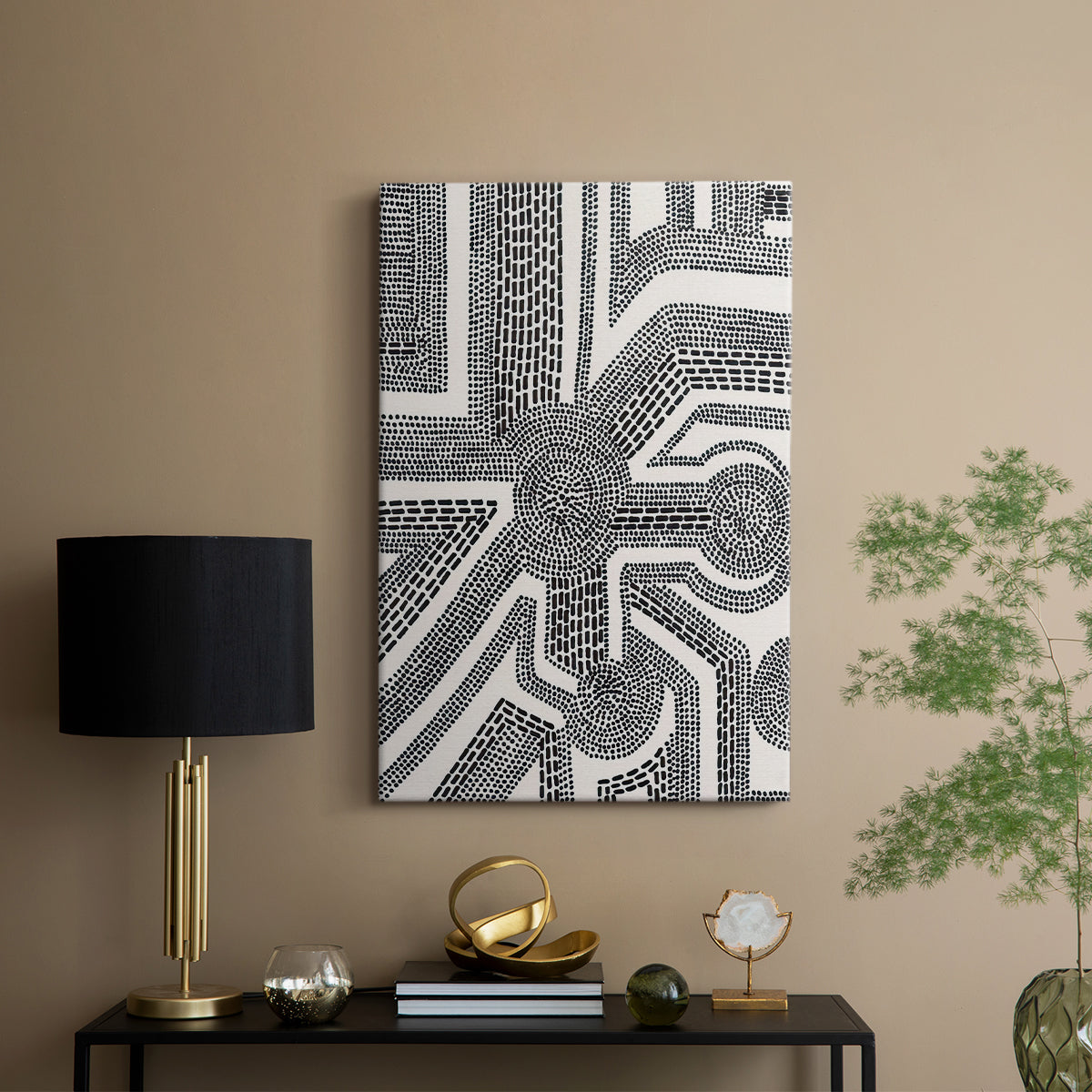 Dots and Dashes II - Canvas Art Print