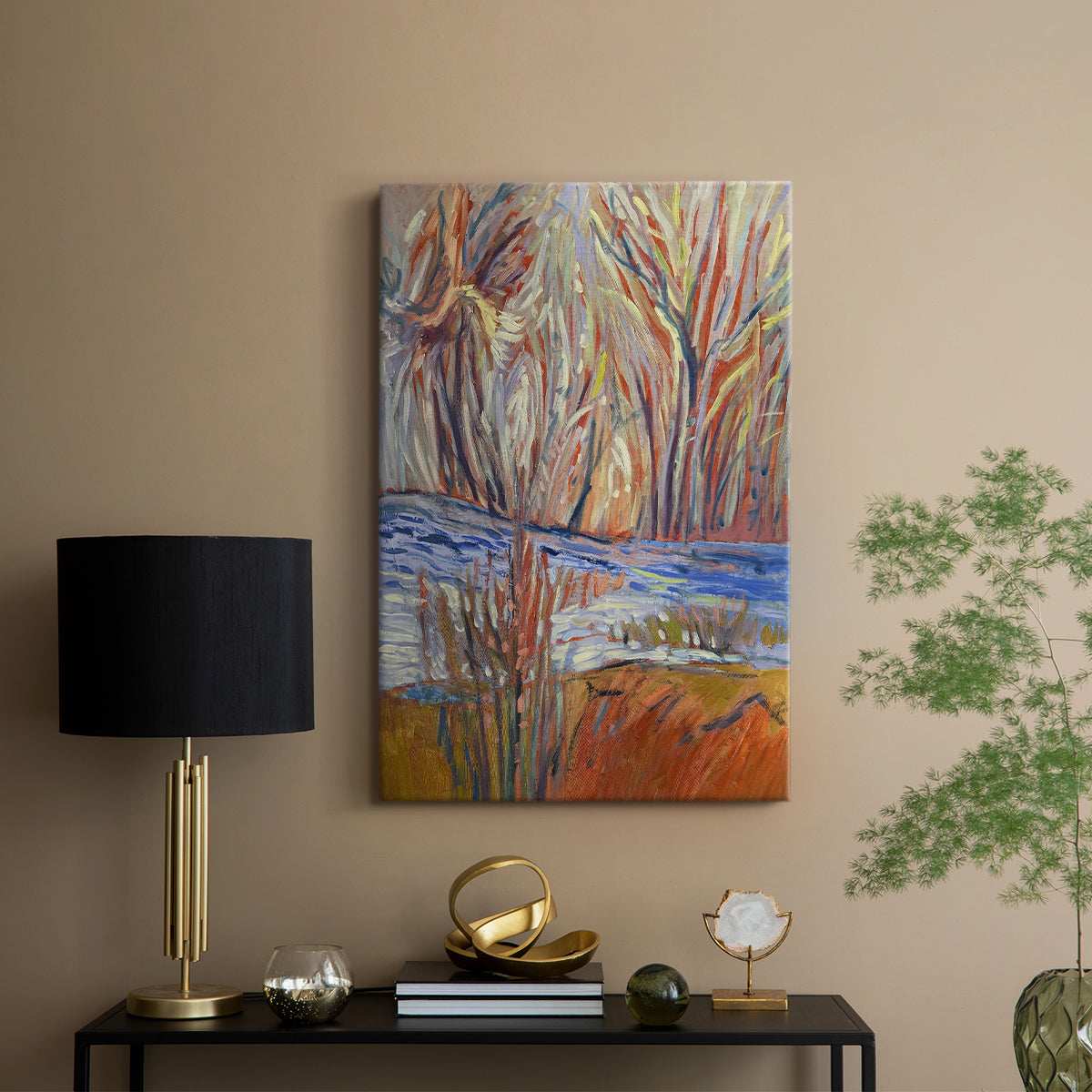 Cadmium Winter Solstice I - Canvas Art Print