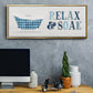 Relax and Soak - Floater Framed Canvas Print