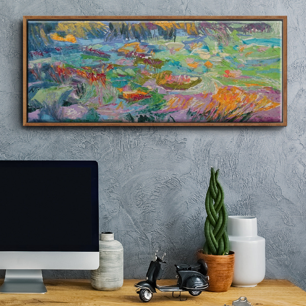 Morning Prayer - Floater Framed Canvas Print