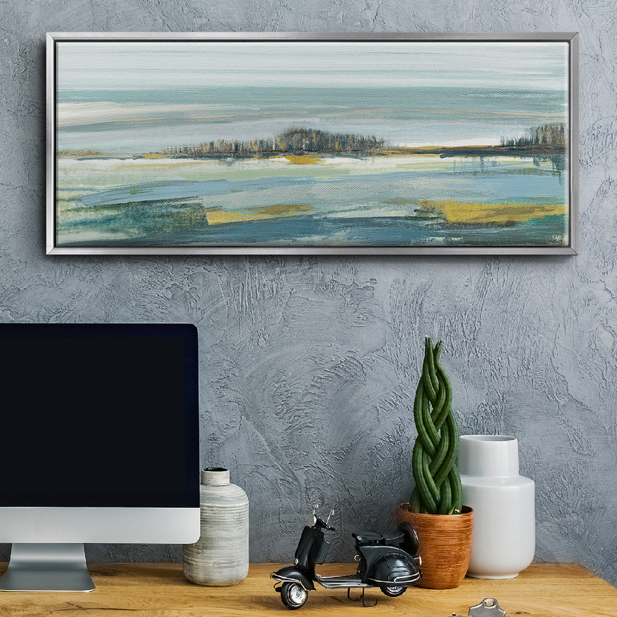 Lewbeach Vista - Floater Framed Canvas Print