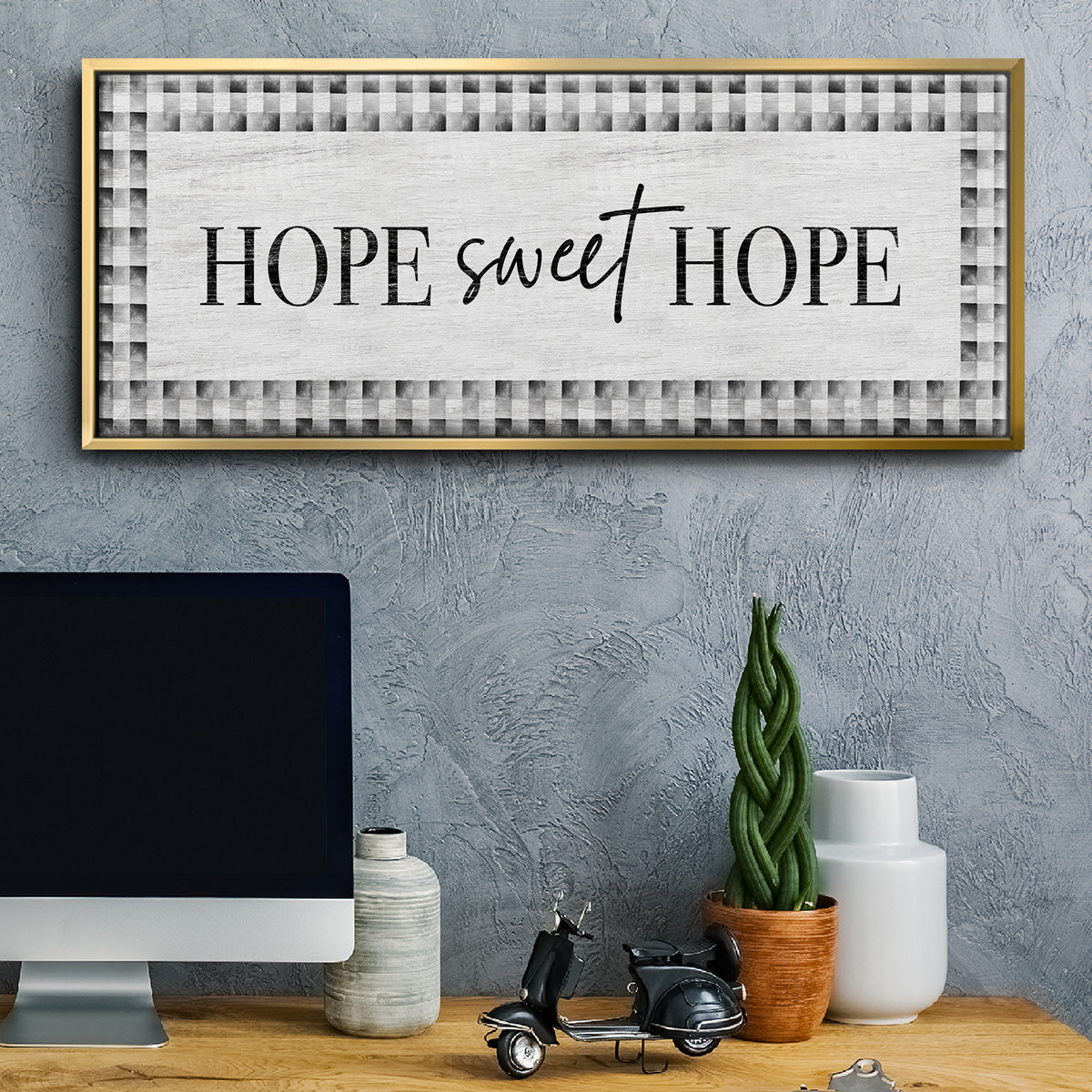 Hope Sweet Hope - Floater Framed Canvas Print