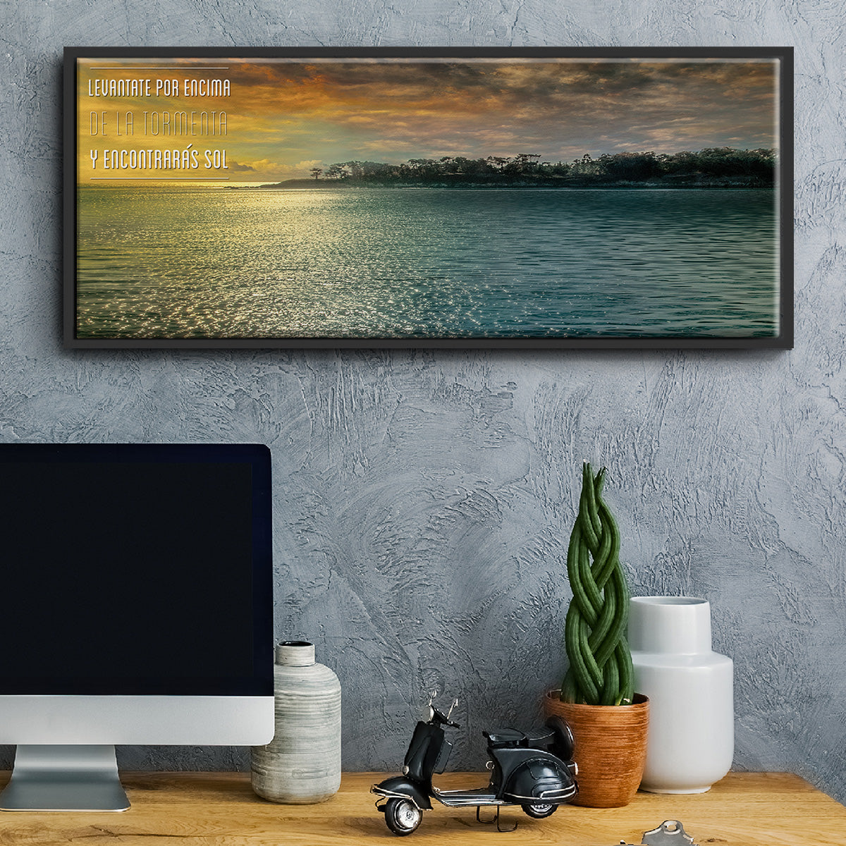 Encontraras - Floater Framed Canvas Print