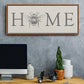Bee Home - Floater Framed Canvas Print