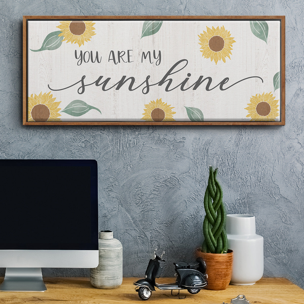 You Are My Sunshine - Floater Framed Canvas Print