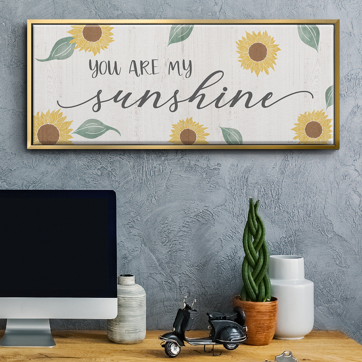 You Are My Sunshine - Floater Framed Canvas Print