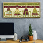 Happy Merry Joyous - Floater Framed Canvas Print