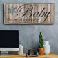 Baby It's Cold - Floater Framed Canvas Print