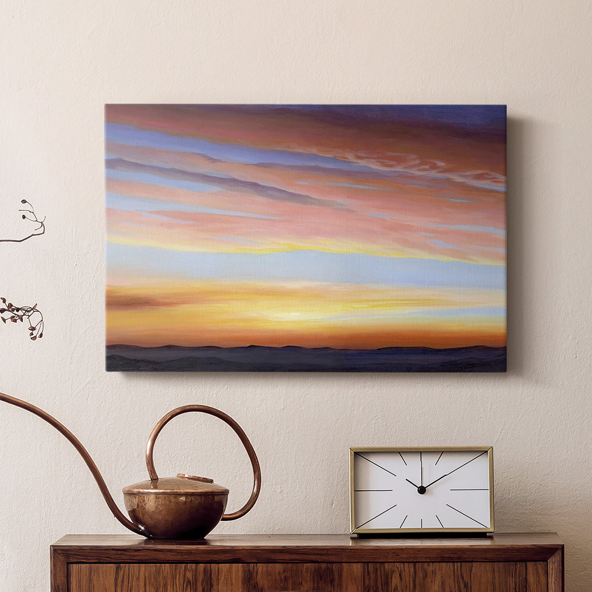 Ignited Dusk III - Canvas Art Print