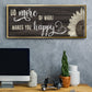 Makes You Happy - Floater Framed Canvas Print