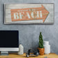 Welcome to the Beach - Floater Framed Canvas Print