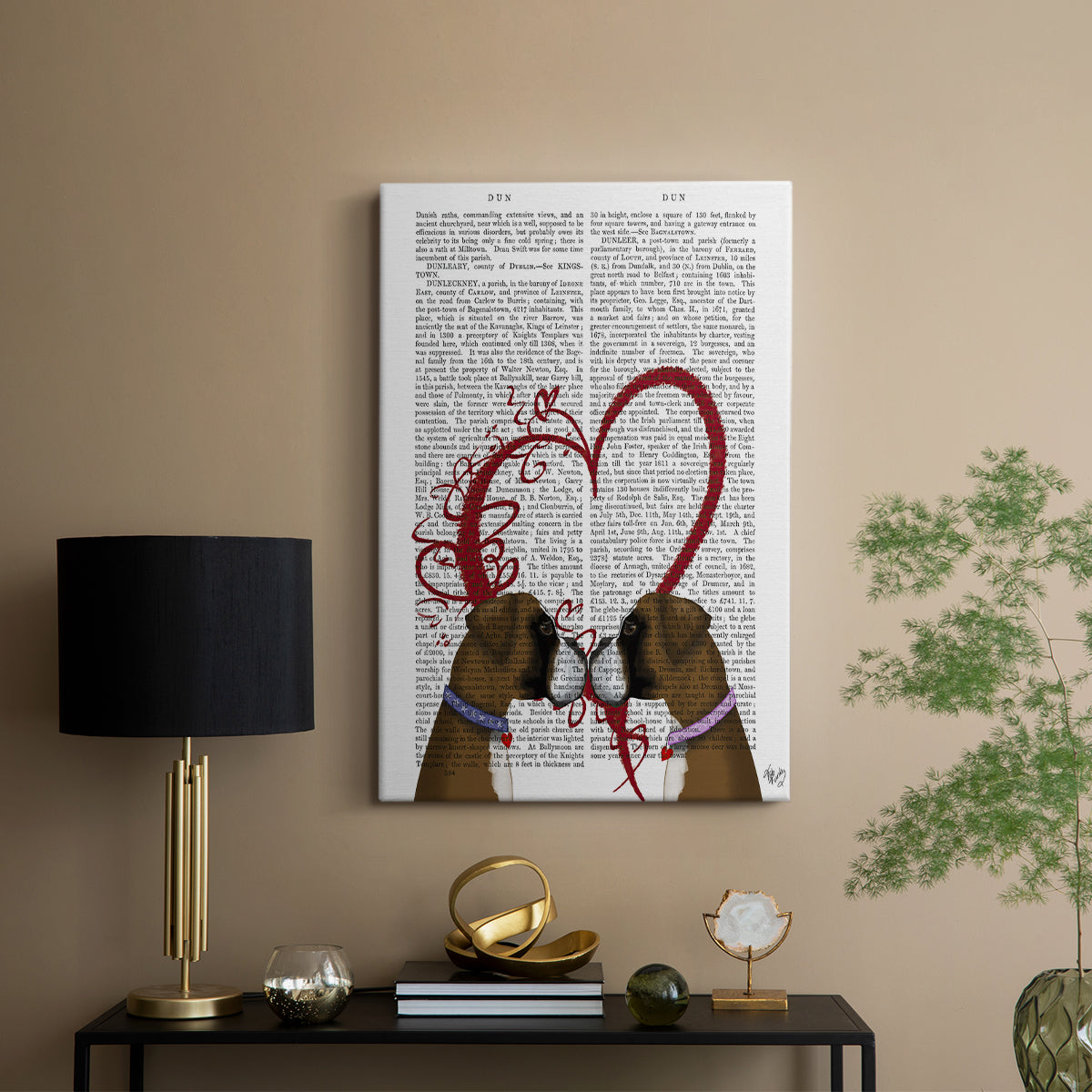 Boxer Love - Canvas Art Print