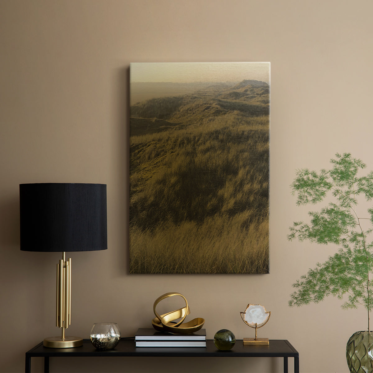 Golden Fog I - Canvas Art Print
