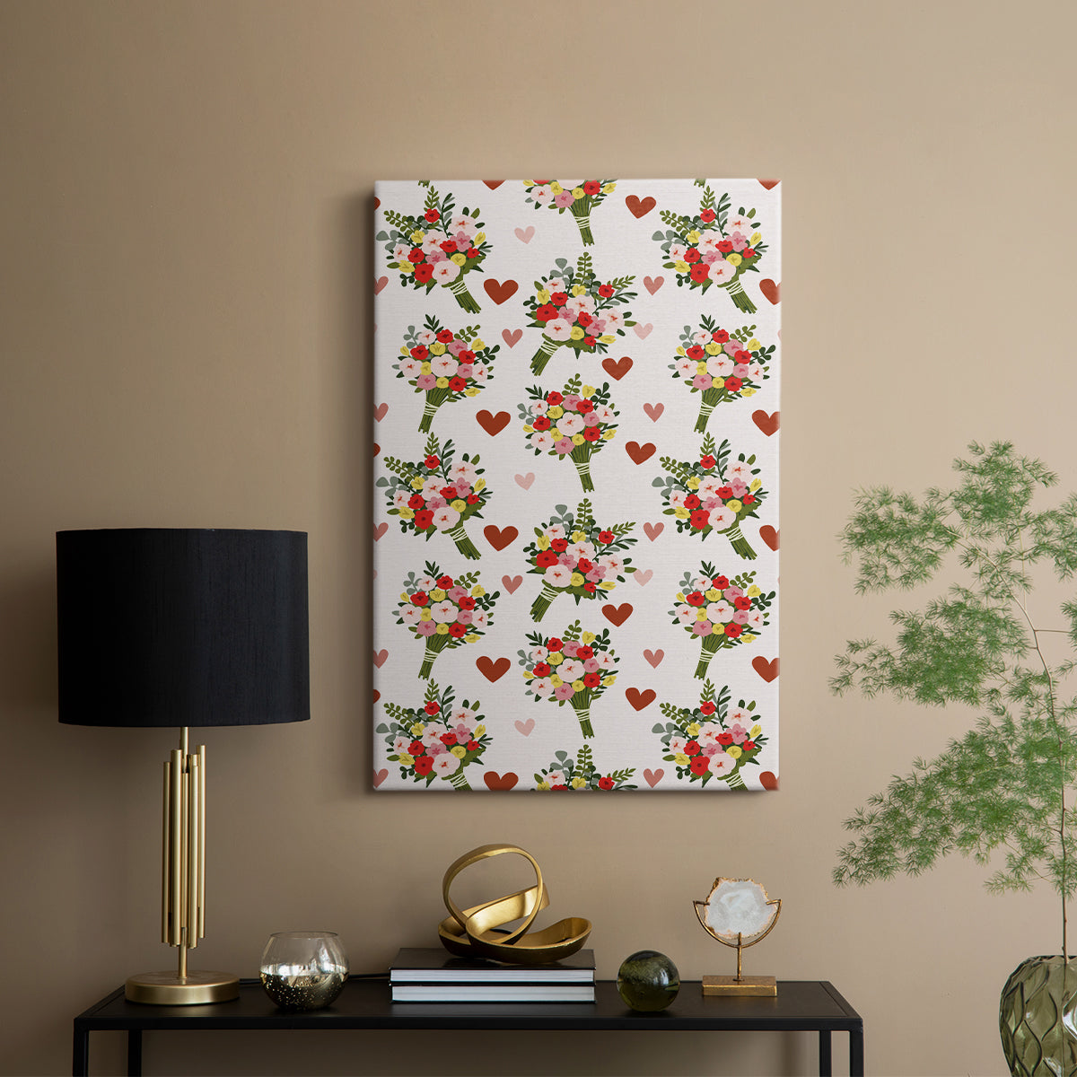 Darling Valentine Collection E - Canvas Art Print