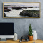 The Rocks at Pourville, Low Tide, 1882 - Floater Framed Canvas Print
