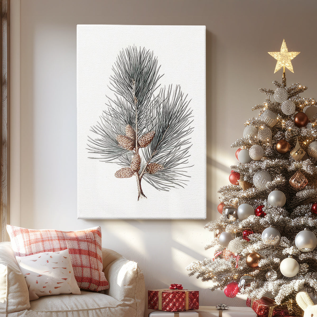 Frostlit Night Carol - Canvas Art Print